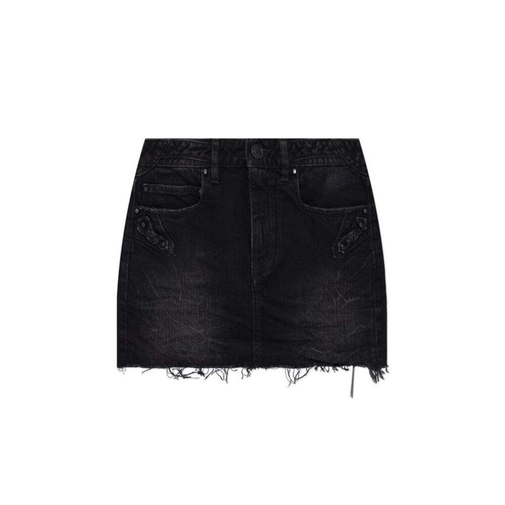 Short denim skirt